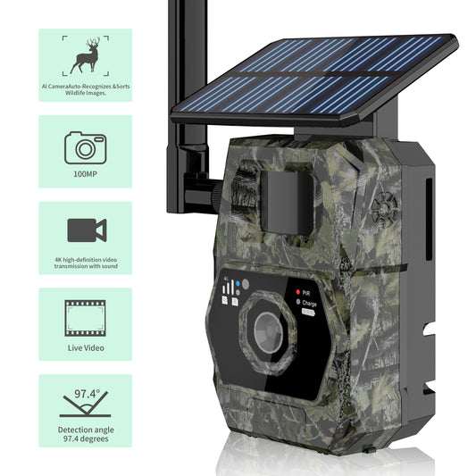 DNNinCam AI TCAI2 - 4G Solar Trail Camera