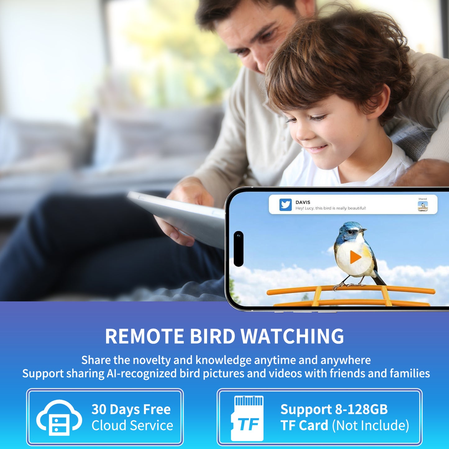 VIBROWL 2L AI Solar Bird Feeder with Camera