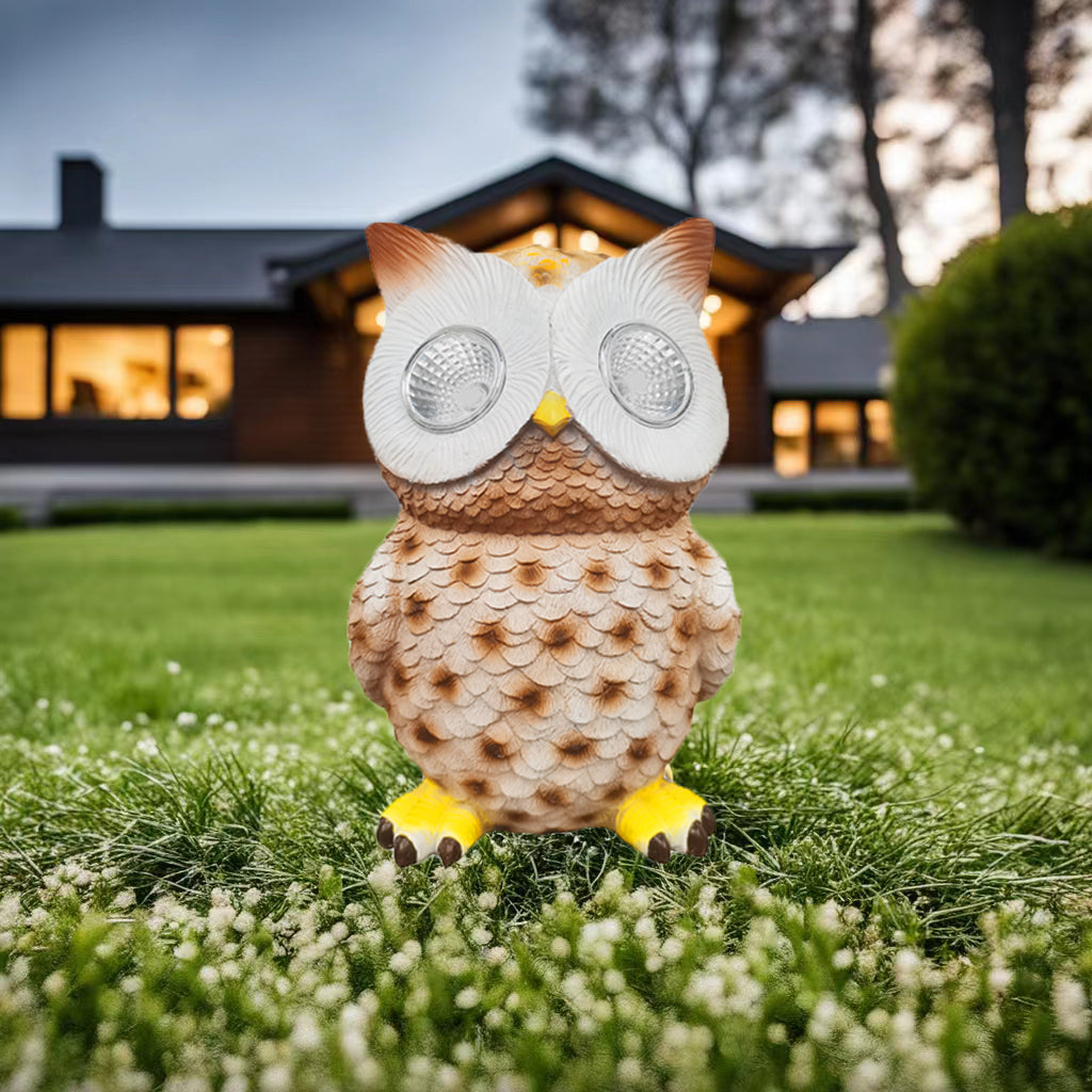 Solar Owl LED Decor