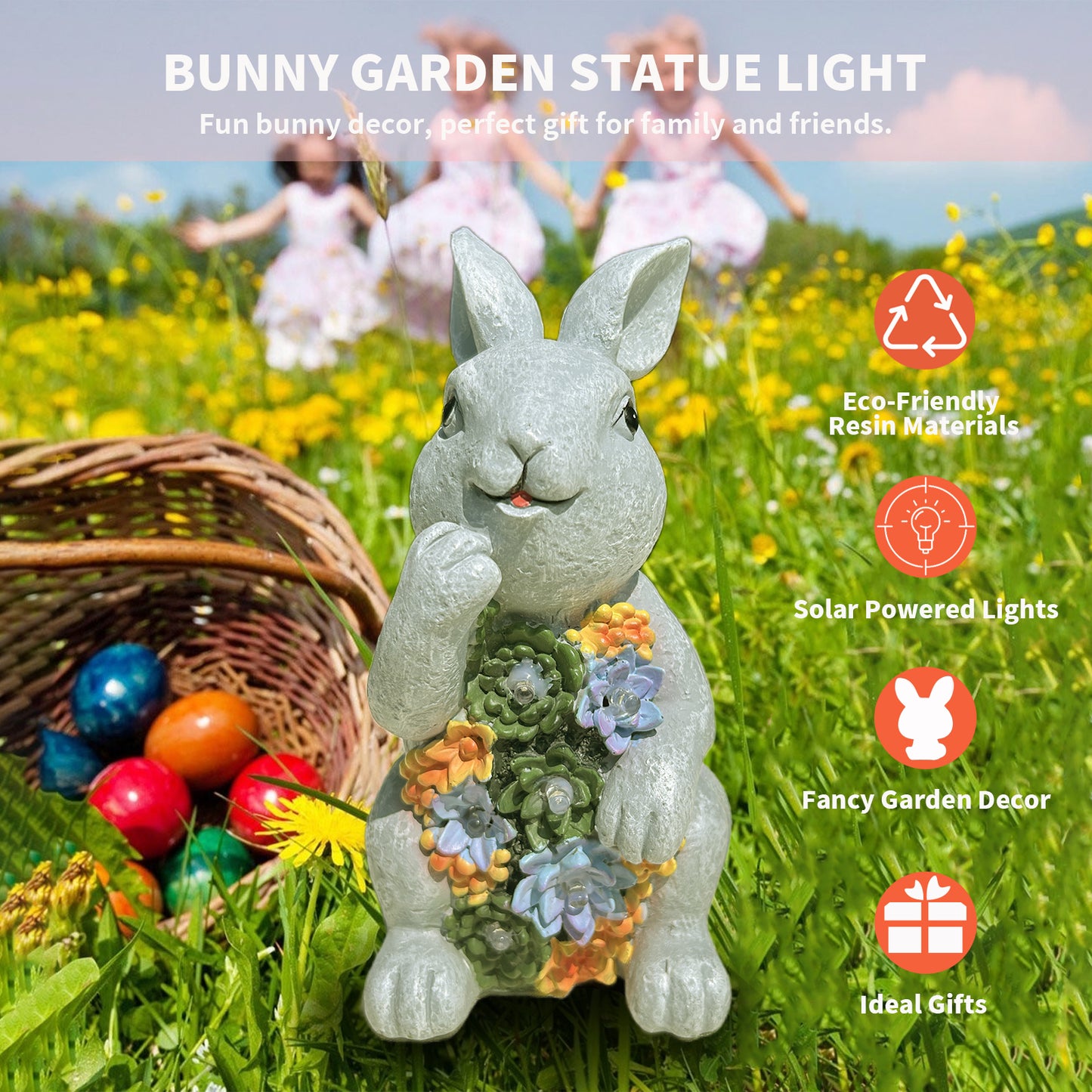 Solar Bunny LED Decor