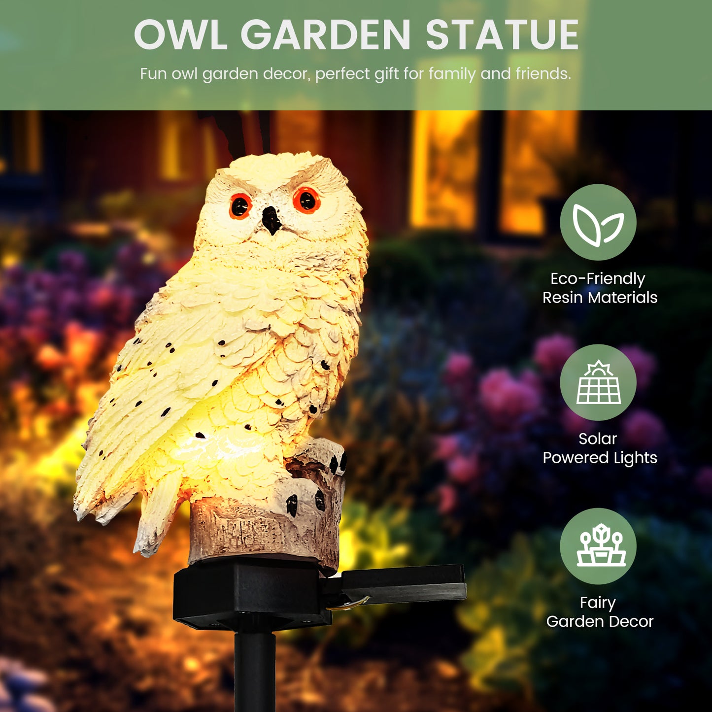 Solar LED Garden Light with Stake