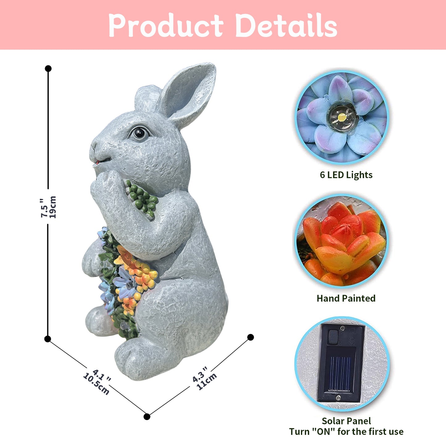 Solar Bunny LED Decor