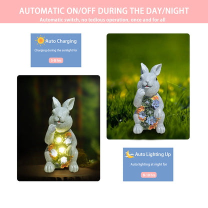 Solar Bunny LED Decor