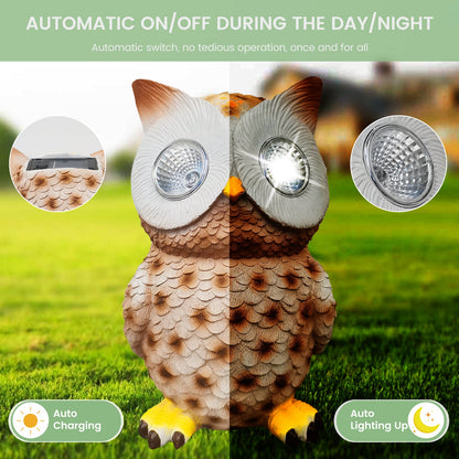 Solar Owl LED Decor